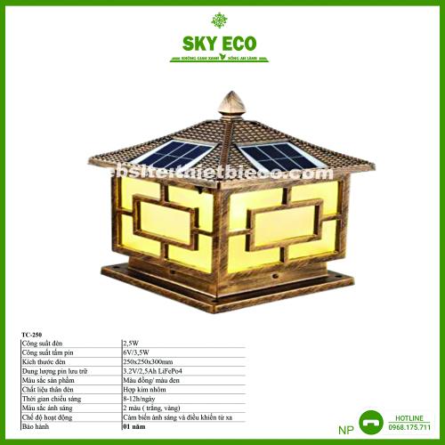 Đèn trụ cổng năng lượng mặt trời - TC 250 