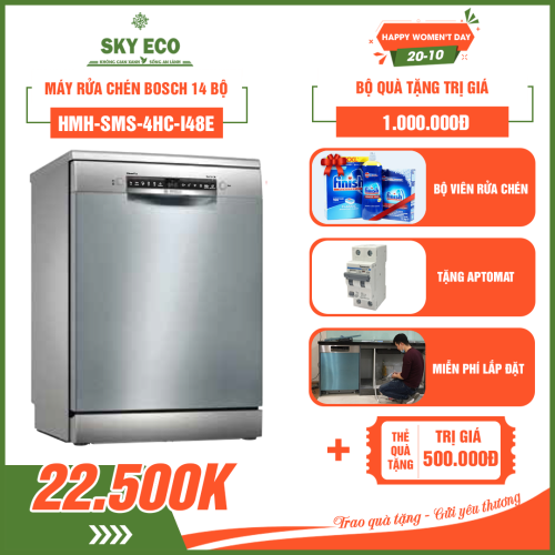 MÁY RỬA CHÉN BOSCH 14 BỘ SMS 4HCI48E