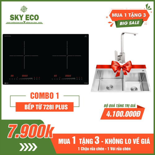 COMBO 1: BẾP TỪ SPELIER 728I PLUS