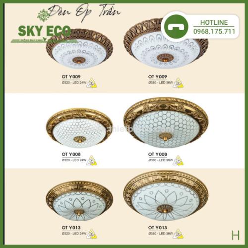 Đèn ốp trần đồng OTY 009