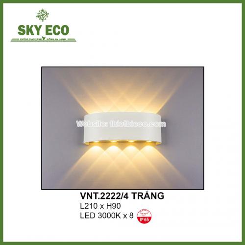 Đèn gắn tường VNT.2222/4 Trắng/Đen