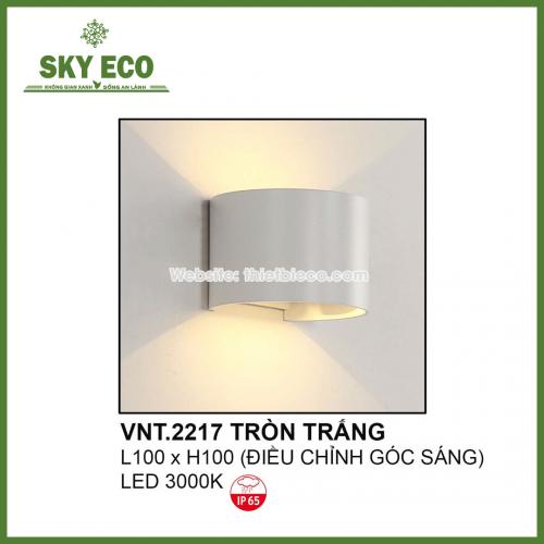 Đèn gắn tường VNT.2217 Tròn Trắng/Đen