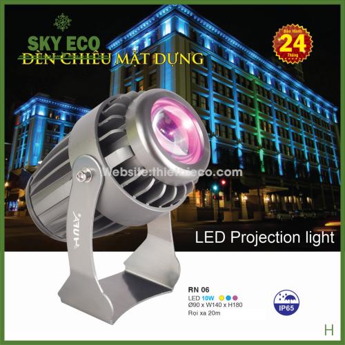 Đèn rọi cây - rọi cột ngoại thất 10w chiếu xa 20m chồng nước 